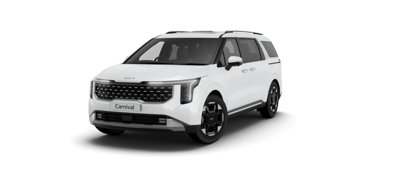 Kia Carnival in Metallic Snow White Pearl